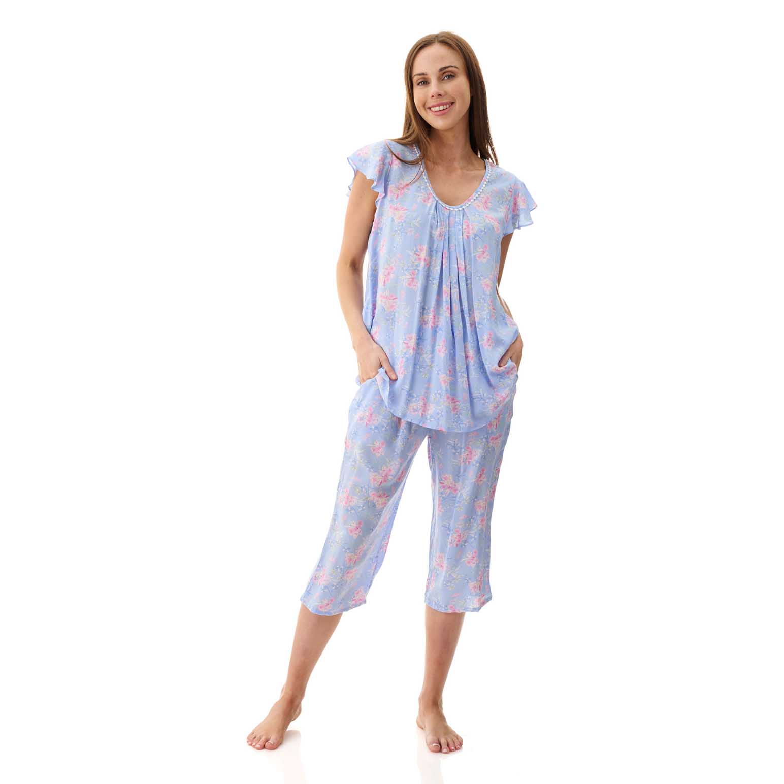 Givoni Jessica Flutter Sleeve Capri Pyjama